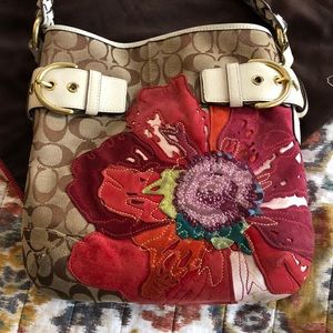 Coach poppy floral Ltd addition purse